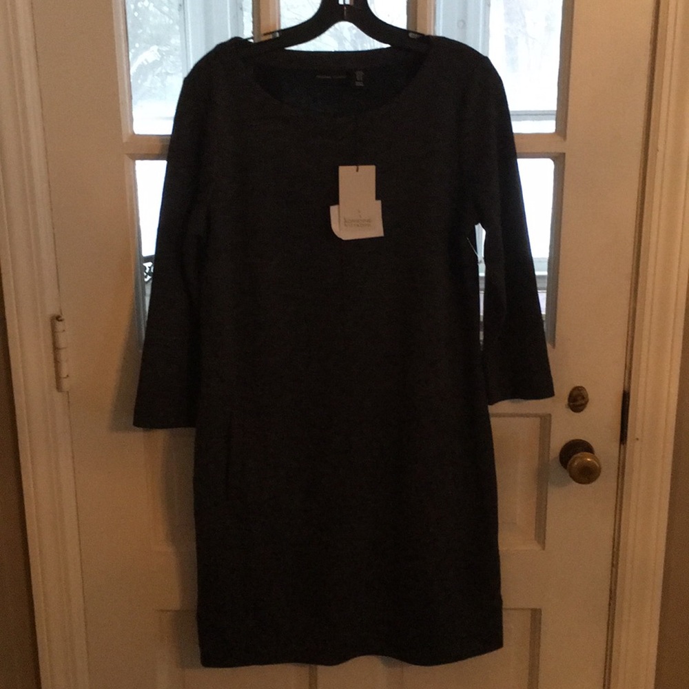 NWT Dark Grey Shift Dress with Pockets!